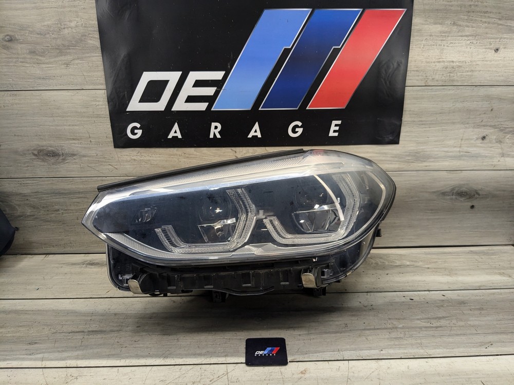 OEM BMW G01 G02 F97 F98 X3 X4 X3M Left Driver Adaptive Full LED Headlight for 18-21 Models