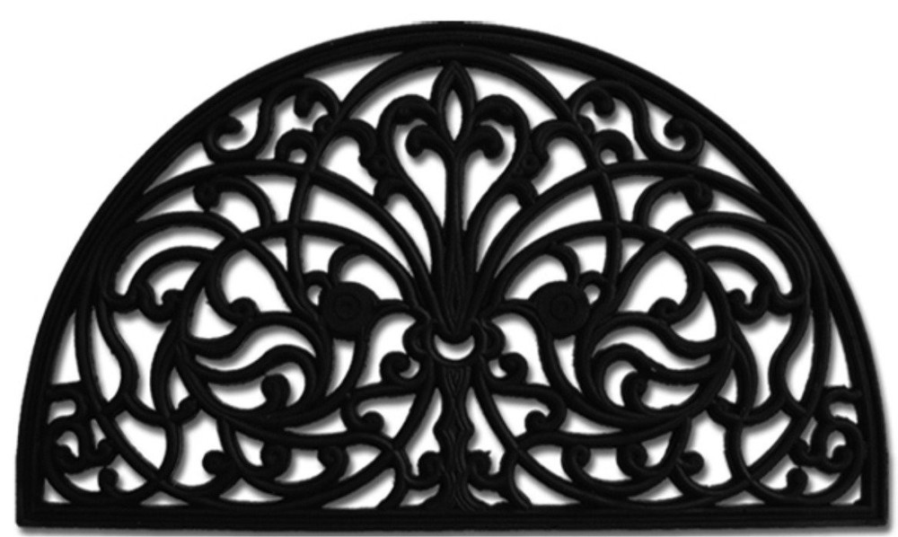 Calloway Mills Iris Rubber Doormat 18x30 for Durable Indoor or Outdoor Use