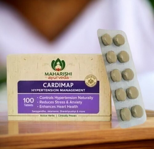 Maharishi Ayurveda Cardimap 100 Herbal Tablets for Heart Health Exp 04-2027