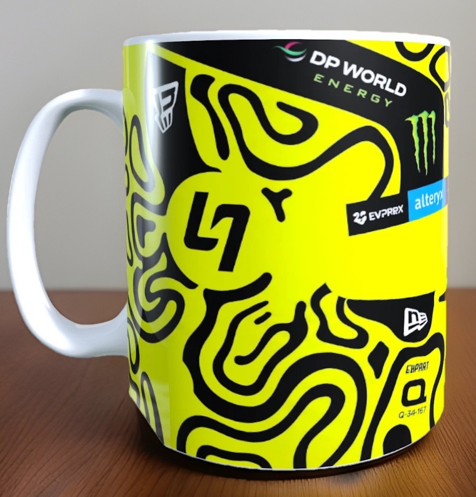 Lando Norris Helmet inspired Formula One F1 11oz Mug Gift Ceramic Motorsport