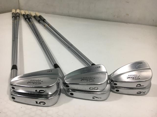 Titleist 660 Forged Iron Set 5-9+PW DG S400 Stiff Flex Right Hand 6-Piece Used