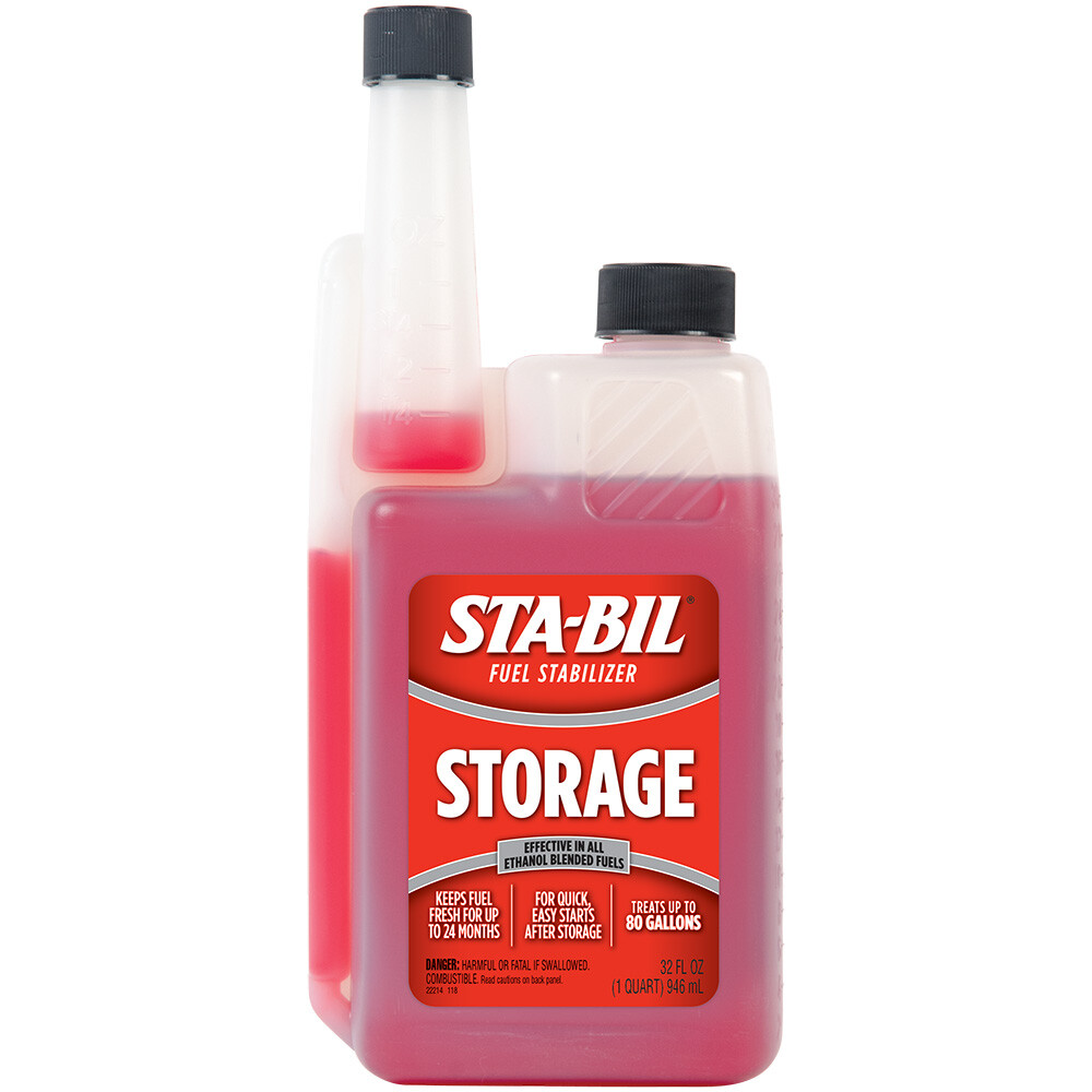 STA-BIL Fuel Stabilizer 32oz - Keeps Gas Fresh, Prevents Gum & Varnish Build-Up