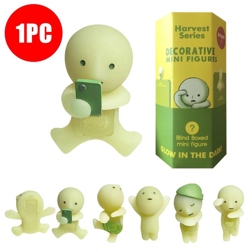 Smiski Hippers Decorative Mini Figures Random Blind Box Glow In The Dark Series