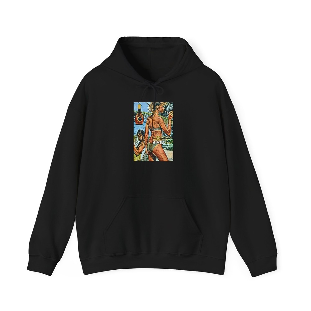 Nivea Retro Art Graphic Print Long Sleeve Unisex Heavy Blend™ Hooded Sweatshirt