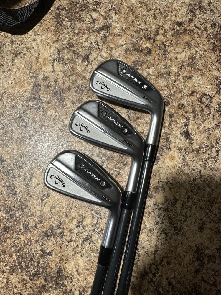Callaway Apex Pro ‘24 Irons 4,5,6 Graphite Stiff Shafts