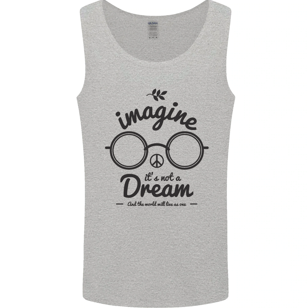 Hippie World Peace Graphic Mens Vest Tank Top