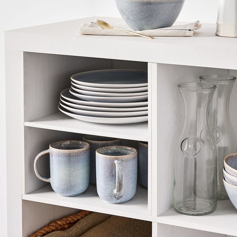 Better Homes & Gardens H Shelf Cube Organizer Insert, White Texture