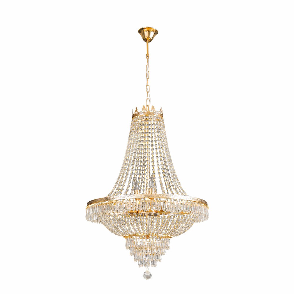 K9 Crystal Chandelier Luxury Gold French Empire Large Foyer Ceiling Light 30