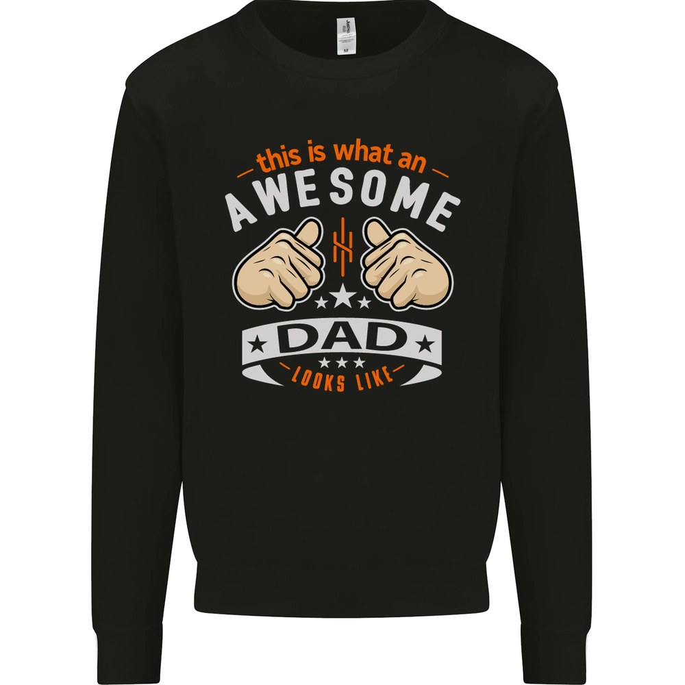 This Is What an Awesome Dad Fathers Day Mens Sweatshirt Jumper