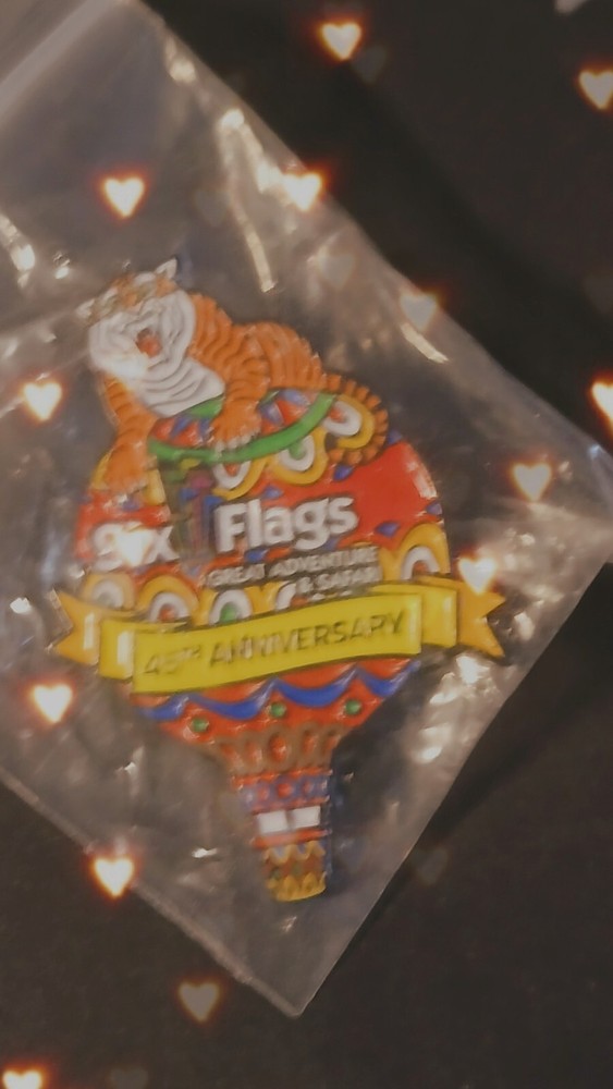 Six Flags 45th Anniversary Collectible Pin New Limited Edition