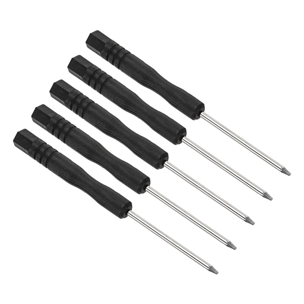 5-Piece T3 Torx Screwdriver Set with Non-Slip Grip