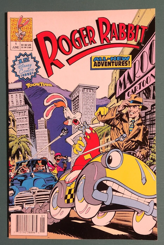 1990 Walt Disney Roger Rabbit #1 Newsstand Edition - See Pics NICE