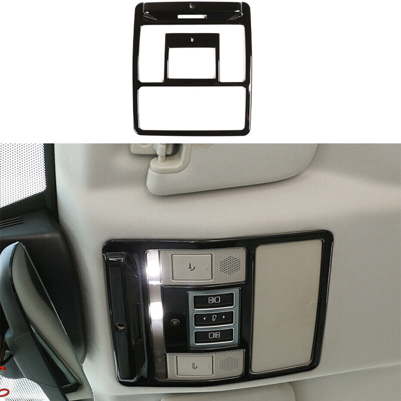 Glossy Black Front Reading Light Frame 1PCS For Land Rover Discovery 5 2017-2023