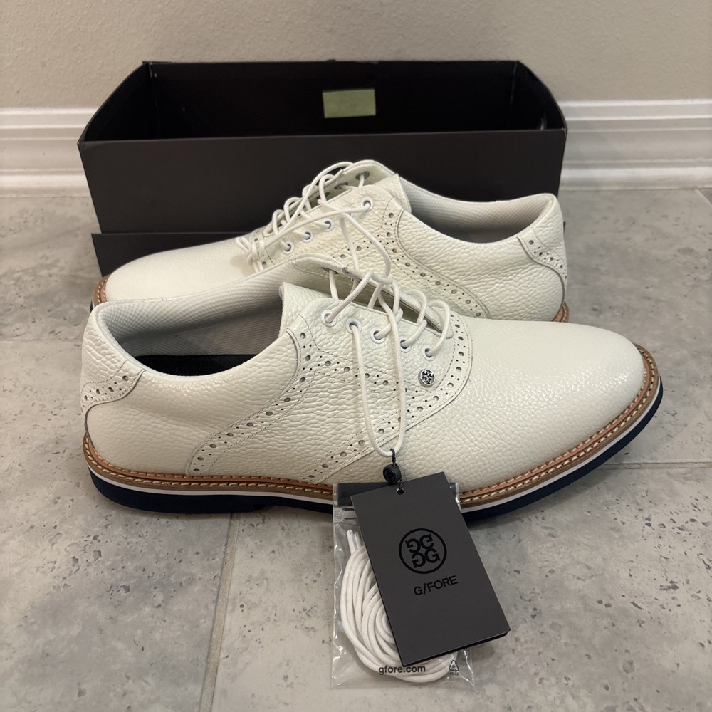New G/FORE Tonal Saddle Gallivanter Golf Shoes for Men - White G4MS22EF04-S