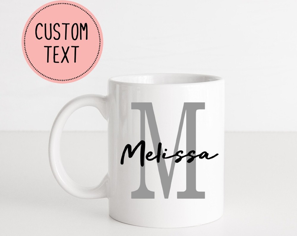 Personalized Initial Mug Custom Name Mug Initial And Name Mug Personalized