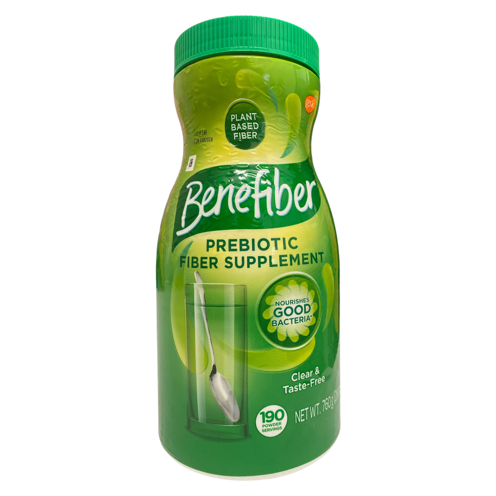 Benefiber Daily Prebiotic Fiber Supplement Powder, Unflavored, 26.8oz (190 Srv)