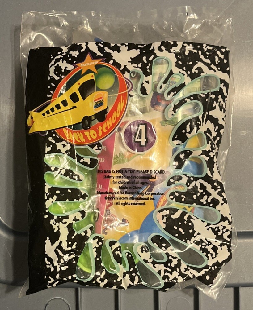 Vintage 1999 Nickelodeon Burger King Kids Meal Toy Collectible