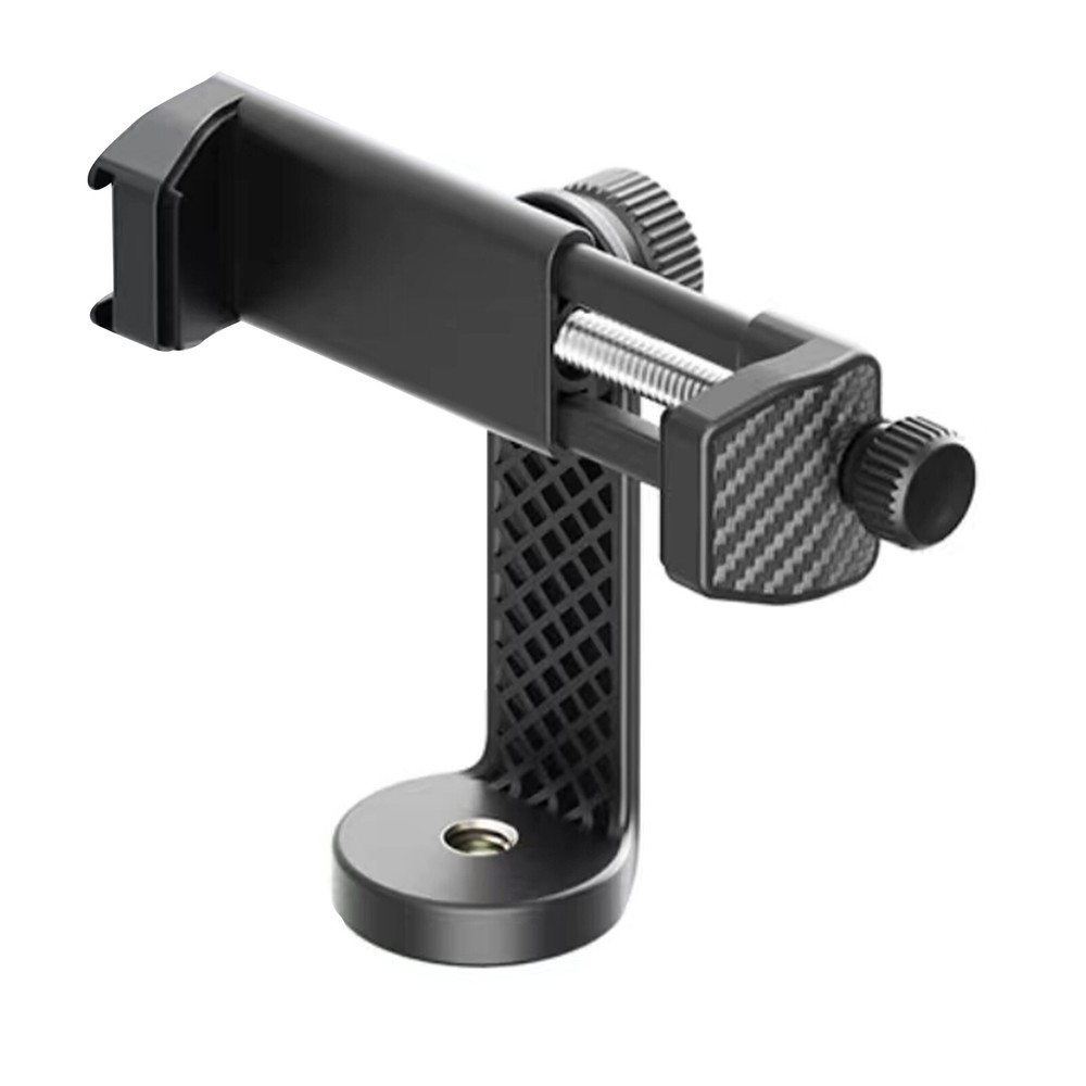 Adjustable 55-100mm Phone Stand Clip Holder with 1/4 Screw & Cold Shoe Mount