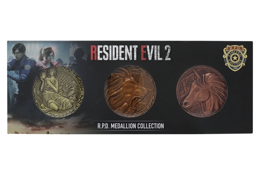 Resident Evil 2 - Set of 3 Medallions (US Variants) PRE ORDER