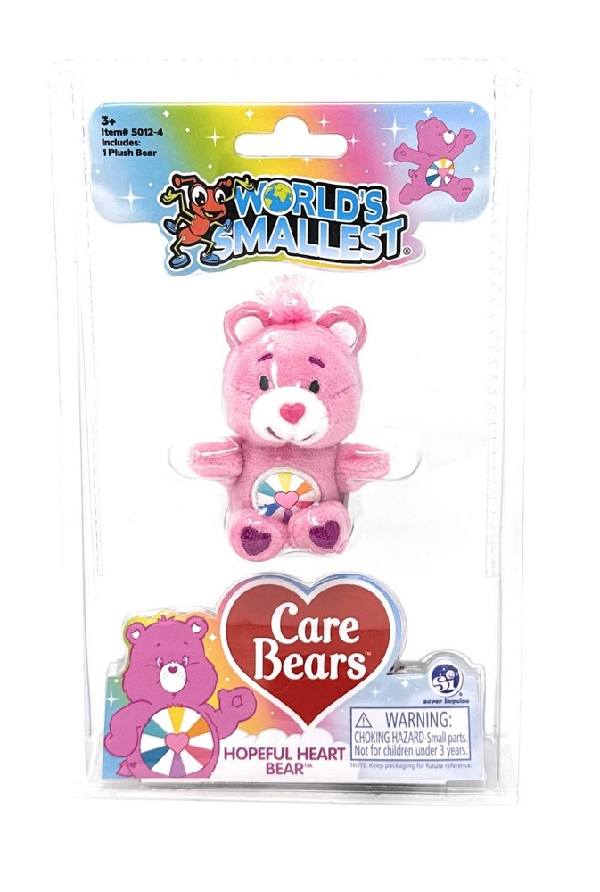 Worlds Smallest Care Bears Series 4 Hopeful Heart Bear Plush Brand New
