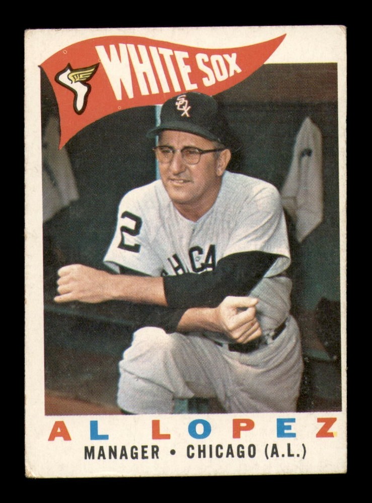 1960 Topps #222 Al Lopez Manager VG Vintage Baseball Card OBGcards