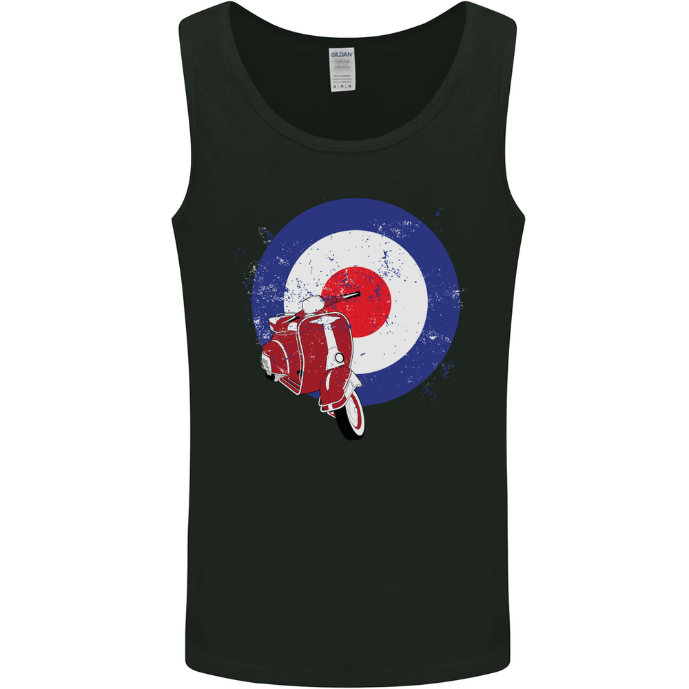 MOD Scooter Motorcycle Motorbike Mens Vest Tank Top