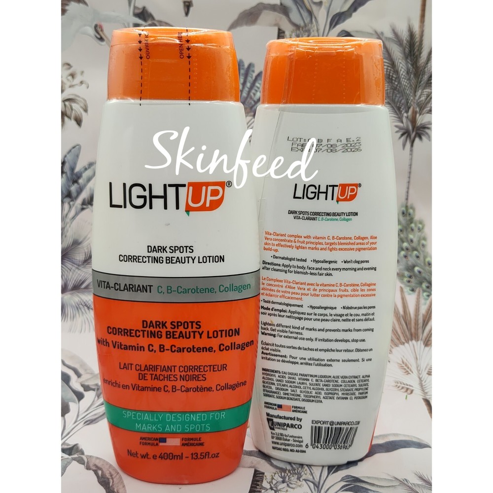 LIGHT UP DARK SPOT CORRECTING WHITENING BEAUTY BODY LOTION ORIGINAL 400ml