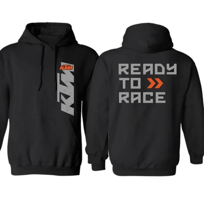 KTM Hoodie – Ready to Race Graphic, Motorcycle Racing Fan Apparel