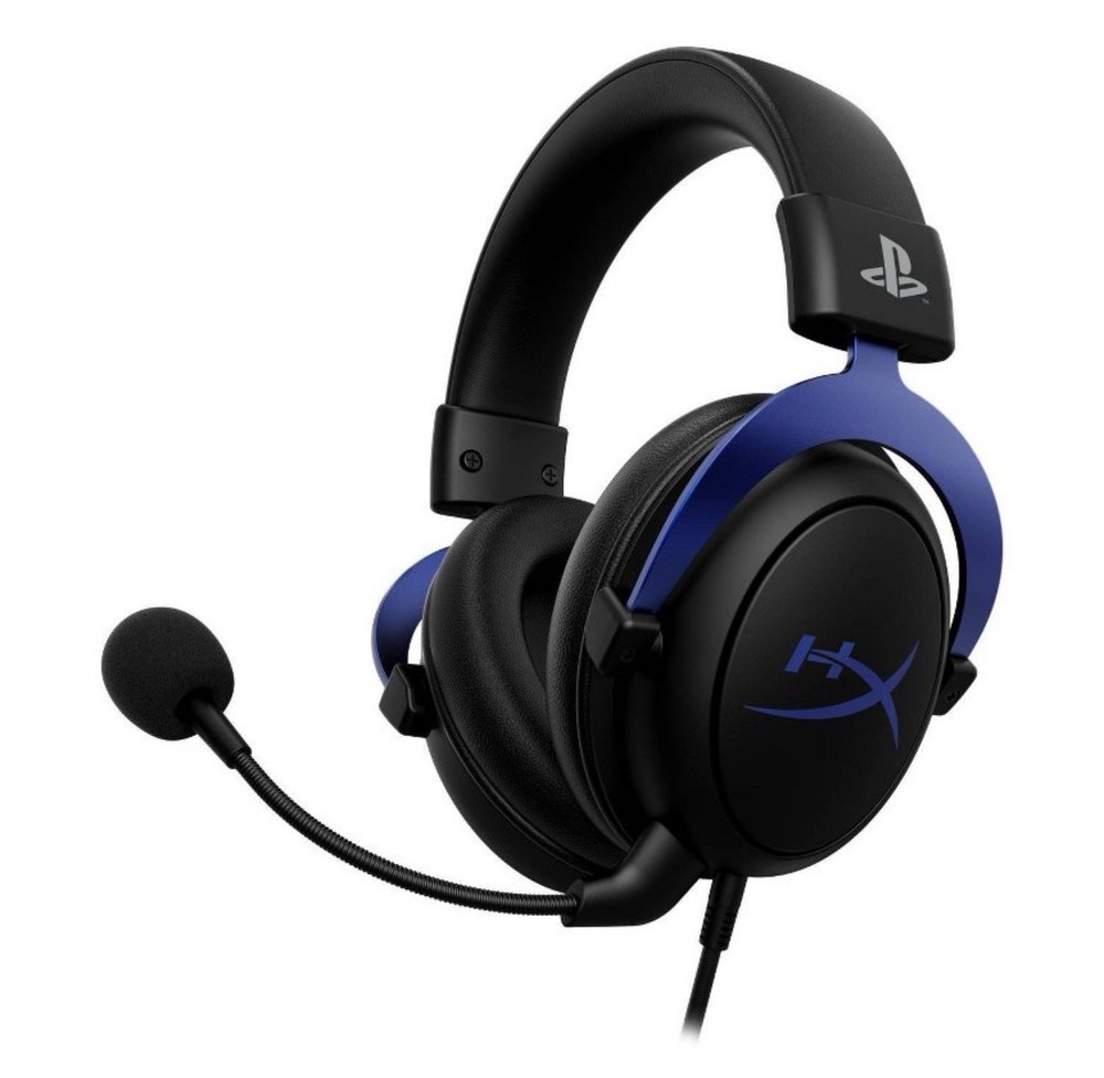 HyperX Cloud Wired Gaming Headset for PlayStation 4/5, Adjustable Headband