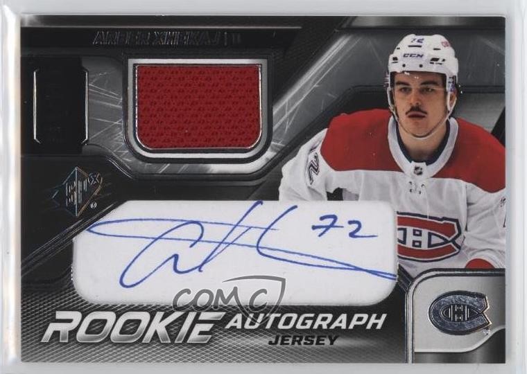 2022-23 SPx Rookie Auto Jersey /375 Tier 1 Arber Xhekaj #AX