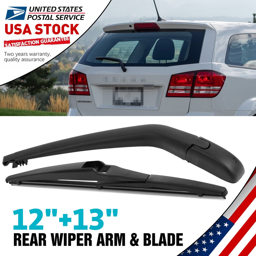 12-13 Inch Soft Rubber OEM Quality Windshield Rear Wiper Arm & Blade Replacement