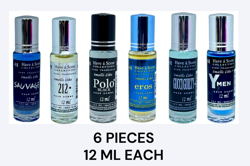 Men Assorted Roll On Oil 12 ML 6pc Limited Time Only-image
