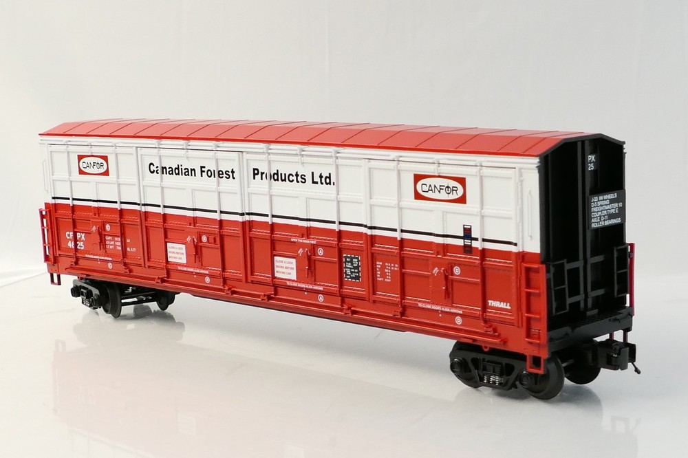 MTH 20-93311 O Scale Canadian Forest Products LTD 4625 55' All Door Boxcar
