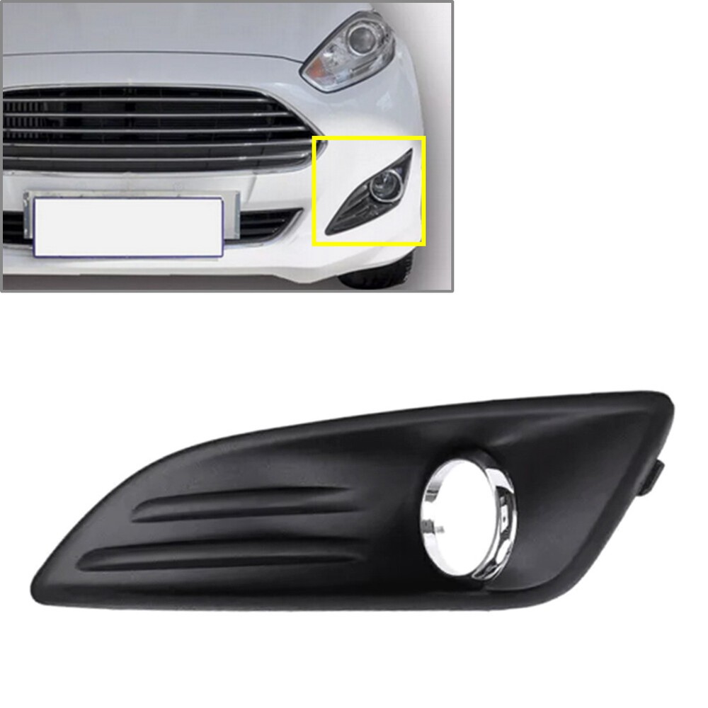 Front Bumper Fog Light Lamp Frame Cover For Ford Fiesta 2013-2019 13