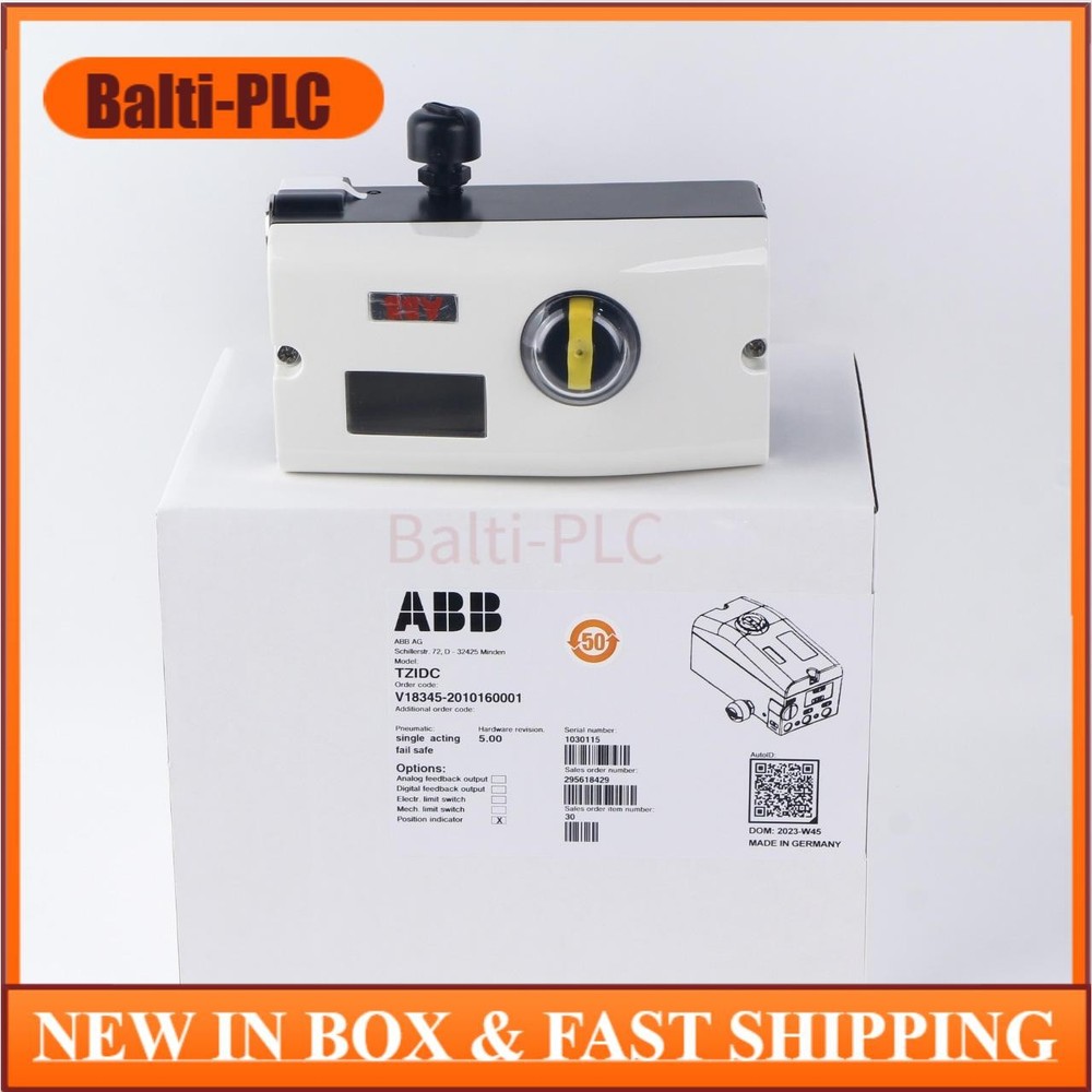 V18345-2010160001 1PCS New ABB Valve Positioner V18345-2010160001