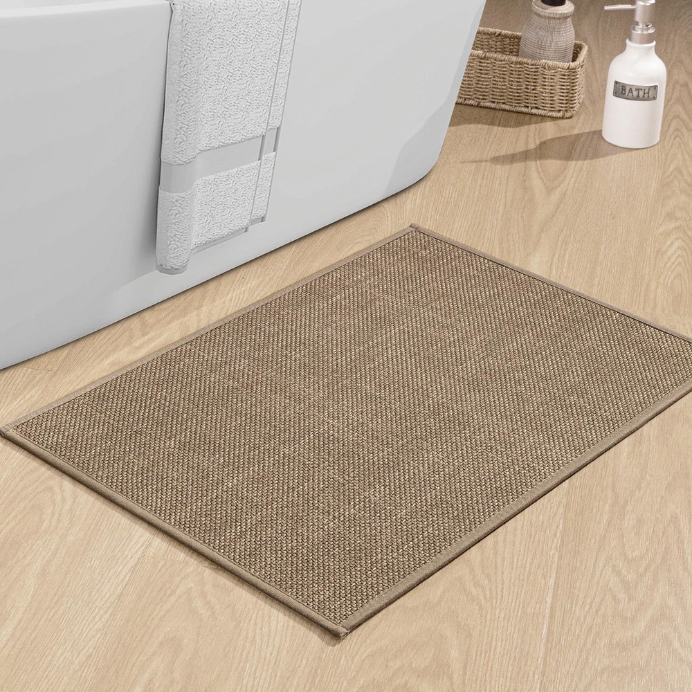 24x17 Ultra-Thin Non-Slip Quick-Dry Absorbent Bathroom Rug Mat