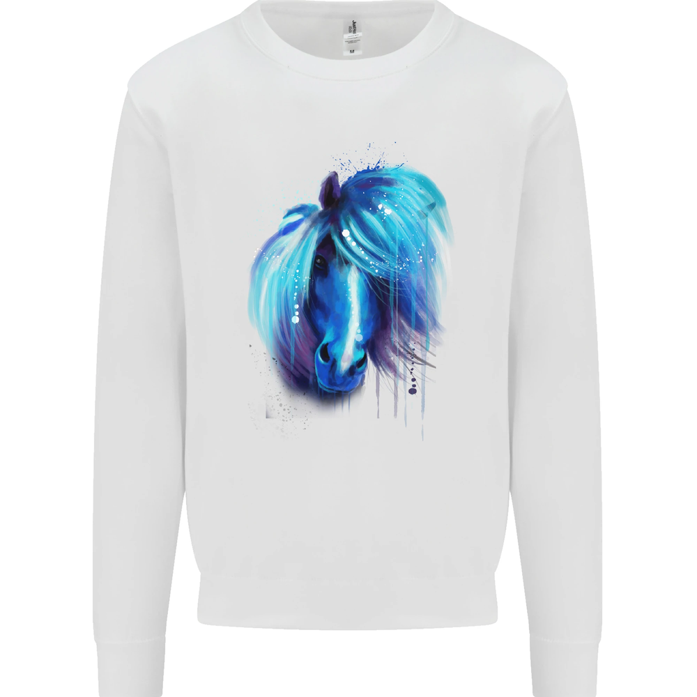 Watercolour Horse Mens Sweatshirt Jumper