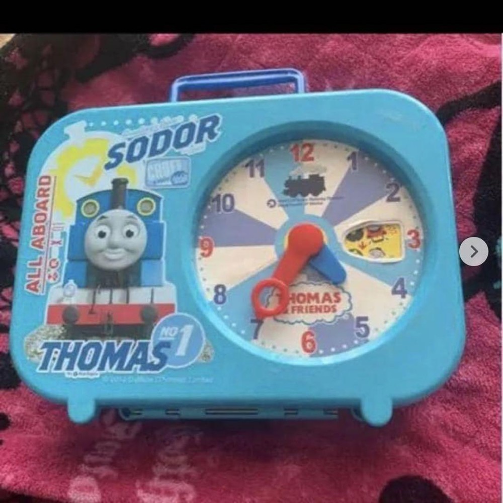 Thomas the Tank Engine Case for clock-play storage box Japan VIntage Collectible