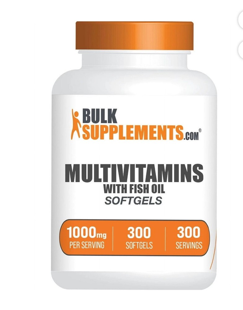 BulkSupplements Multivitamin Softgels (300 Softgels - 300 Servings)