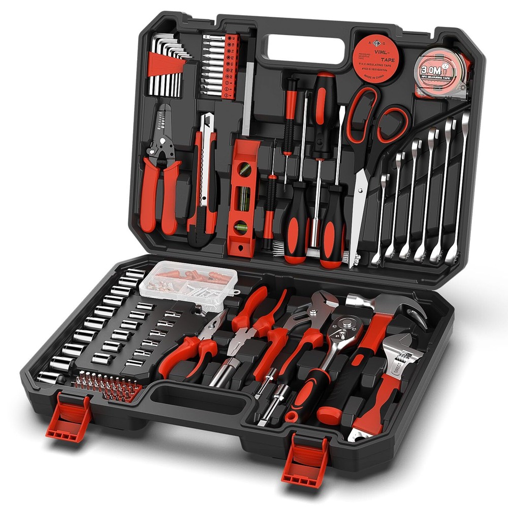 GoYwato Home Tool Kit 287PCs - Complete Repair General Hand Tool Set for Men ...