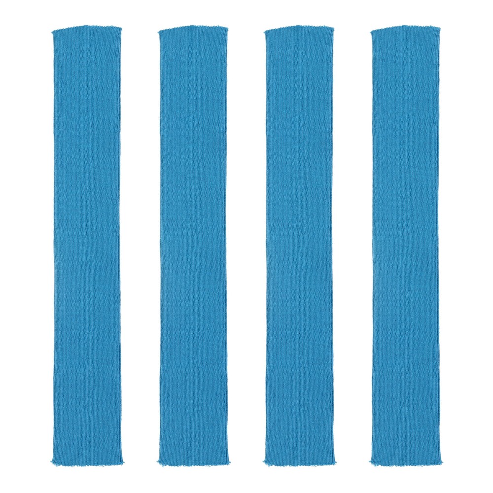 40x6cm Elastic Cuffs Ribbed Trims Cotton Fabric Knit Stretch Band Blue/ 4pcs