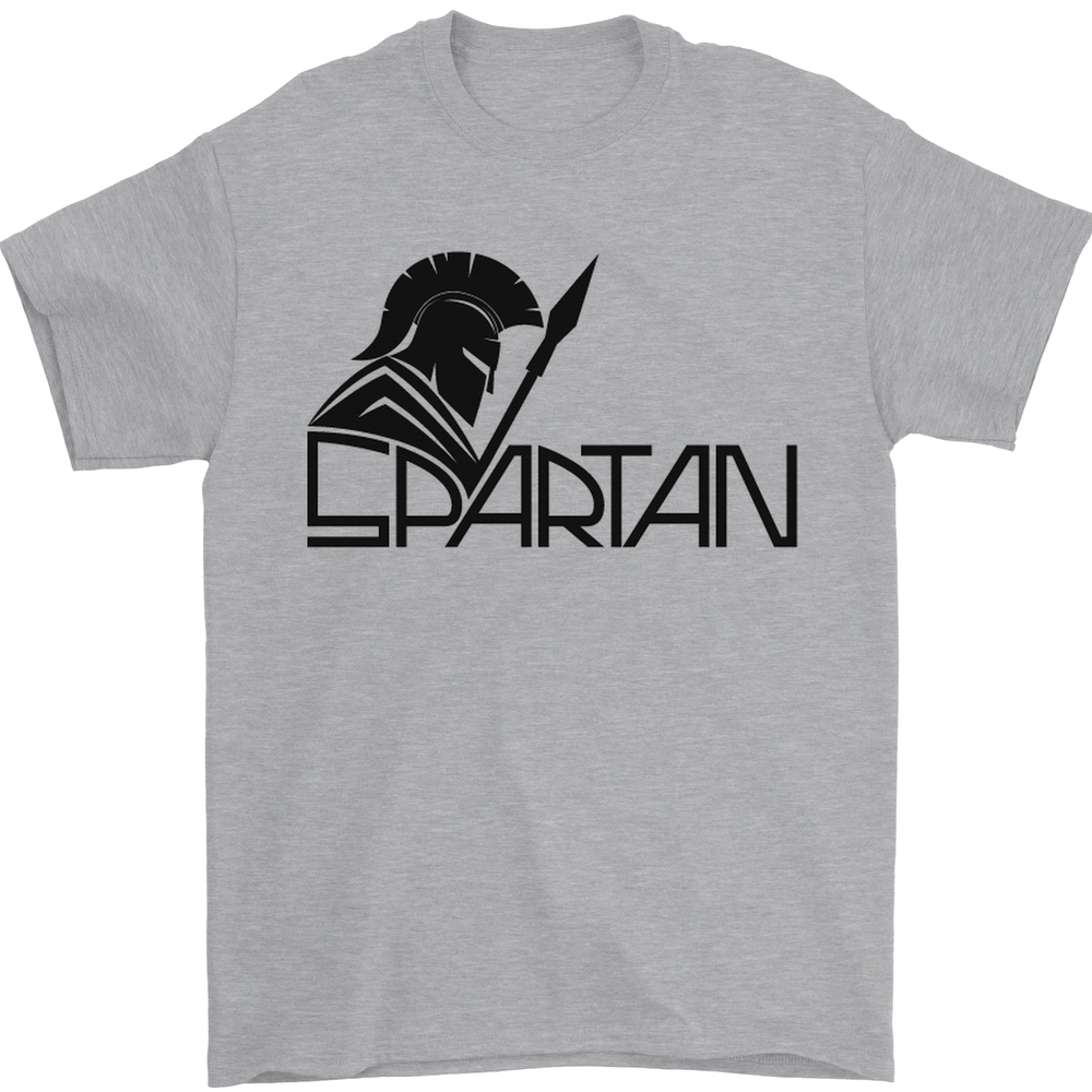 Spartan Gym Training Top Bodybuilding Mens T-Shirt 100% Cotton
