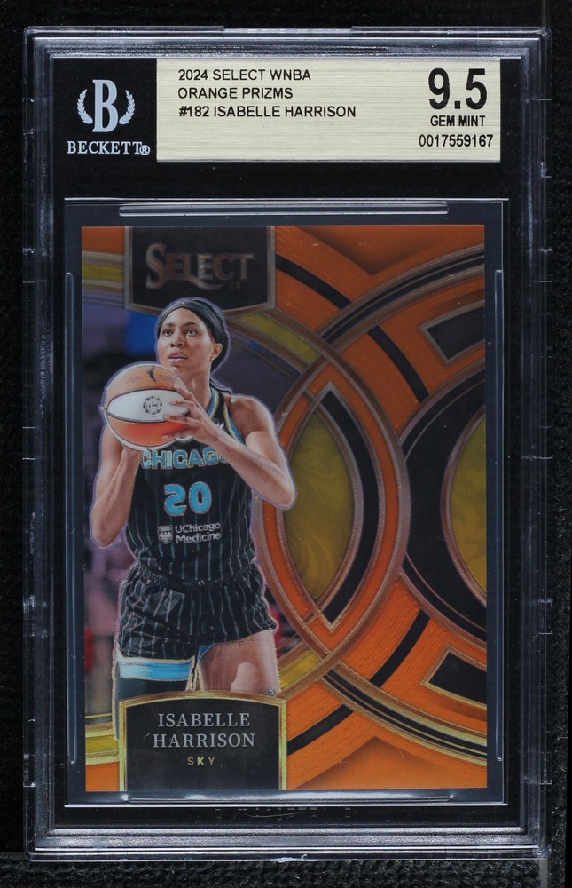 2024 Panini Select WNBA - Premier Level Orange Prizm #182 Isabelle Harrison /125