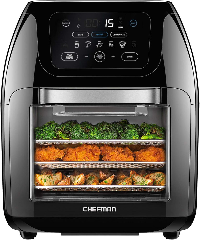17-in-1 Digital Air Fryer with Rotisserie, Dehydrator & Convection Oven