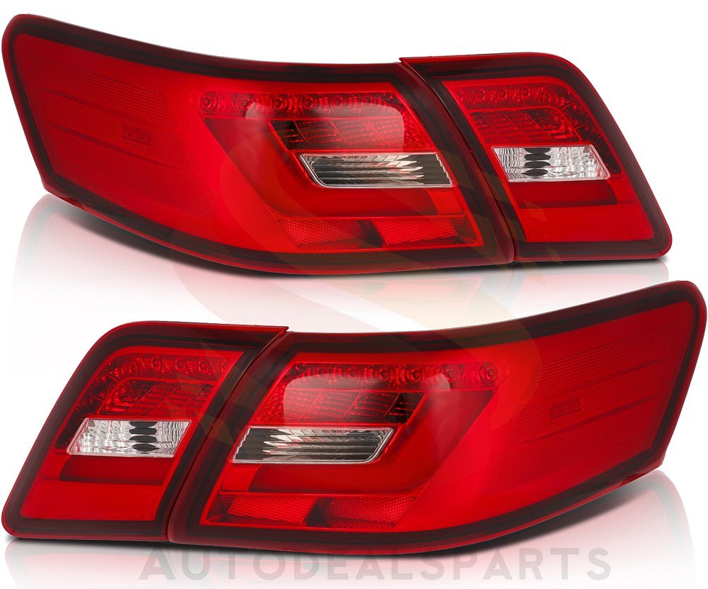 Tail Lights Fits Toyota Camry 2007-2009 Car Rear Lamp Red Light Clear Lens