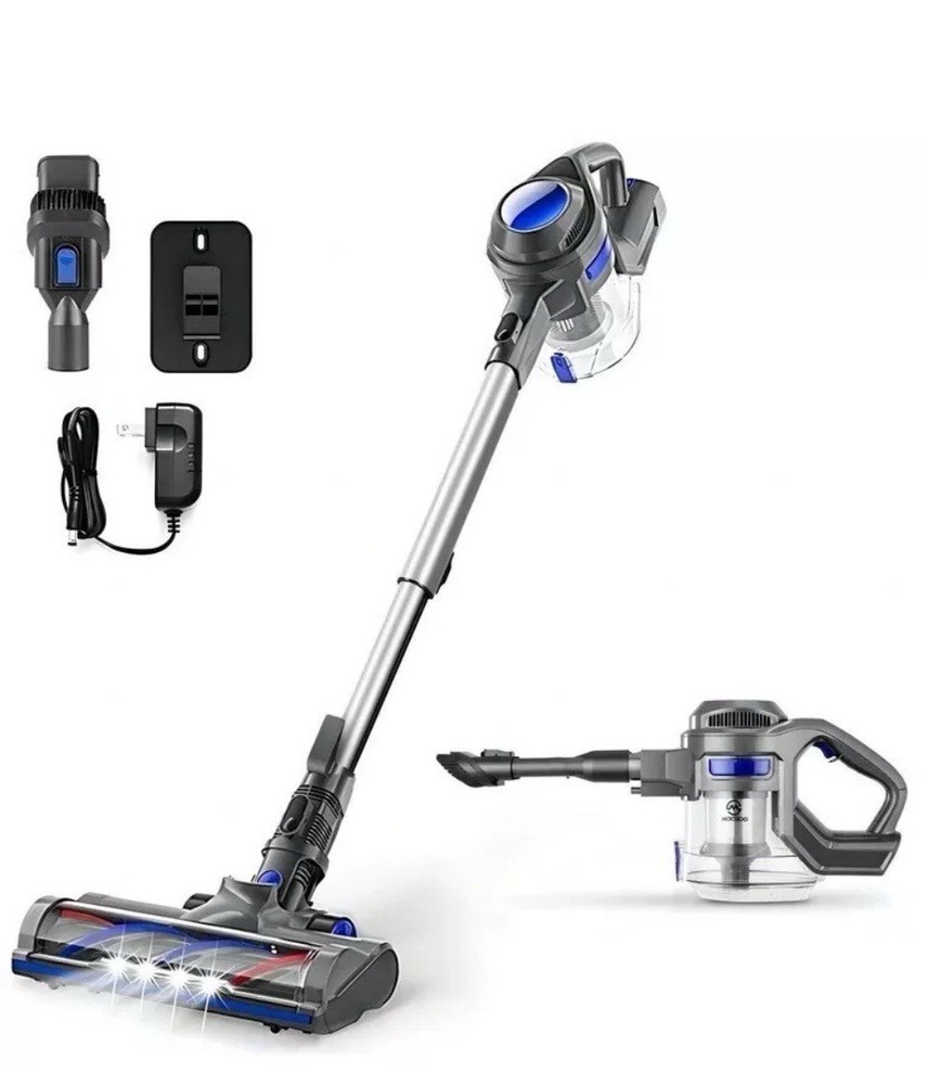 Moosoo XL-618A Cordless 10Kpa Powerful Suction 4 in 1 Vacuum Cleaner BLUE