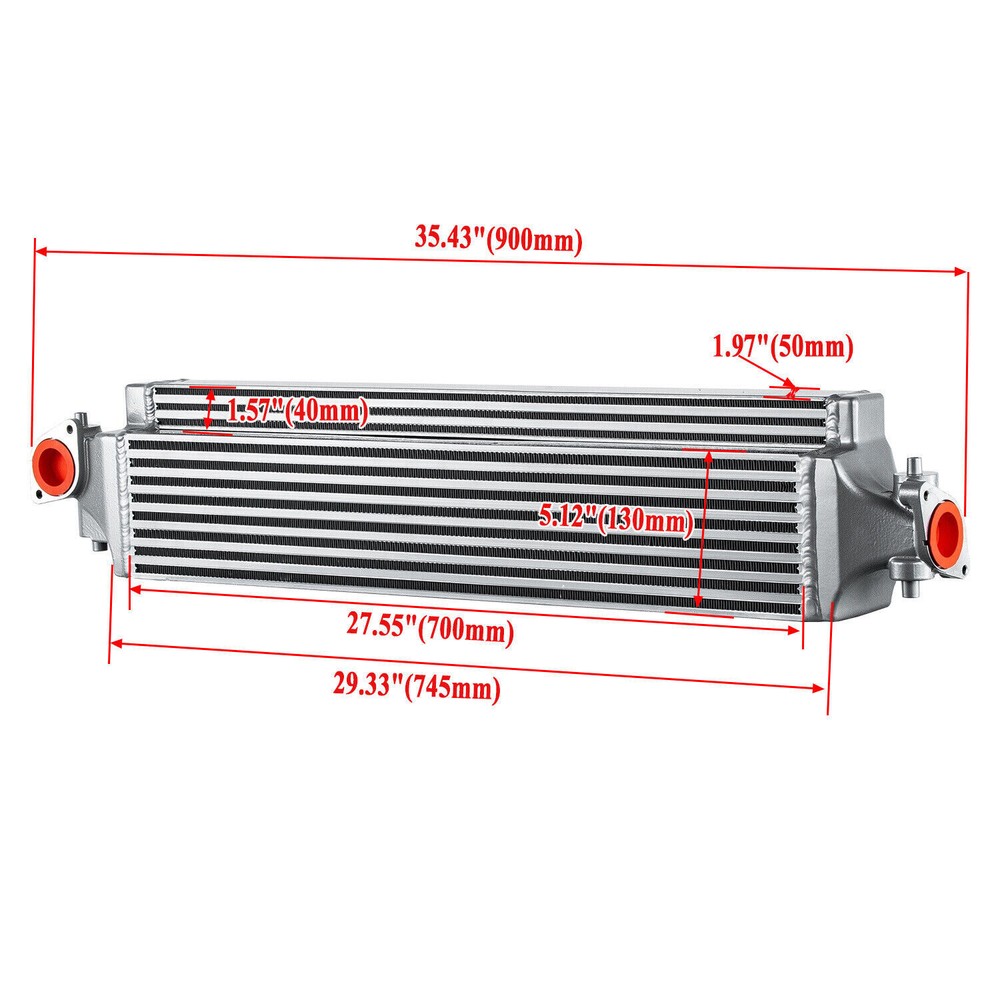 Bolt-On Upgrade Front Mount Intercooler Aluminum For 2016+ Honda Civic FK 1.5T