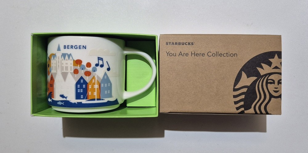 Starbucks Bergen Norway 414ml (14oz) You Are Here City Mug