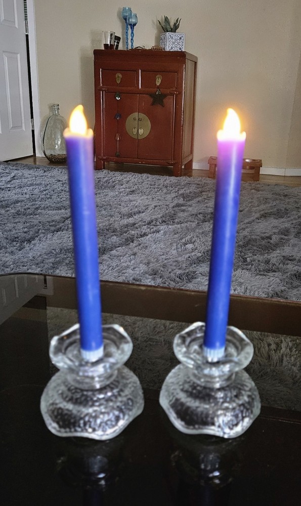 Anchor Hocking Clear Pebbled Glass Candle Holder for Votives or Tapers