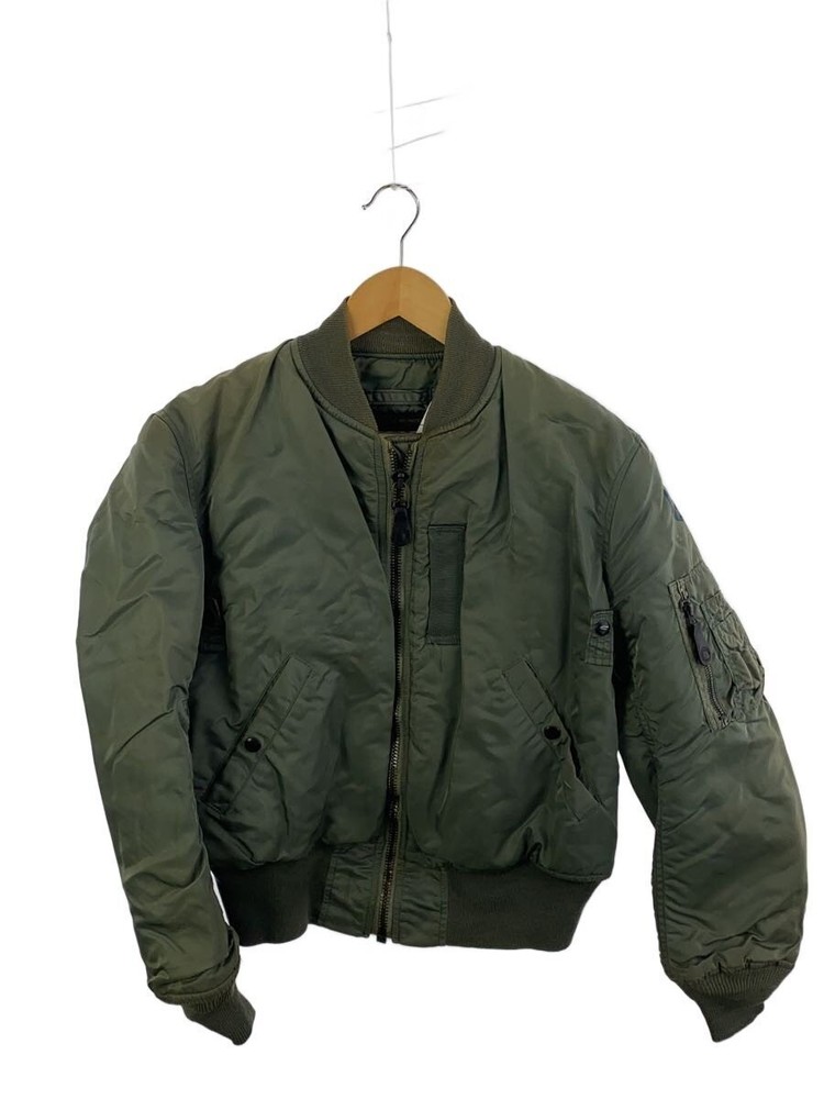 Alpha Industries Flight Jacket/36/Nylon/Khk/8415-633-9615 3391